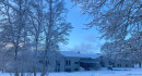 Mensagebäude im Winter